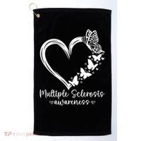 In March We Wear Orange Ribbon MS Warrior Multiple Sclerosis Golf Towel thumb 0