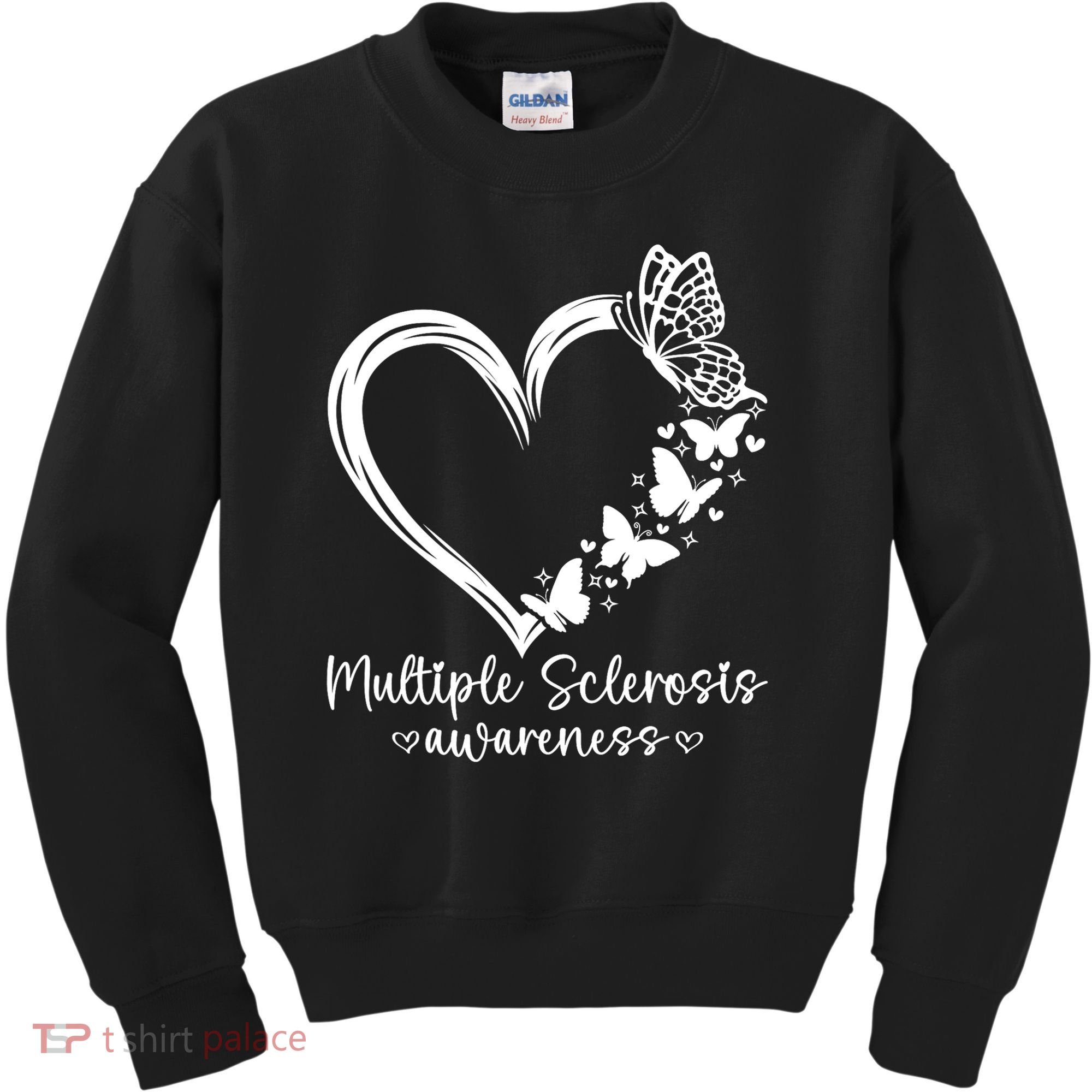 In March We Wear Orange Ribbon MS Warrior Multiple Sclerosis Kids Sweatshirt