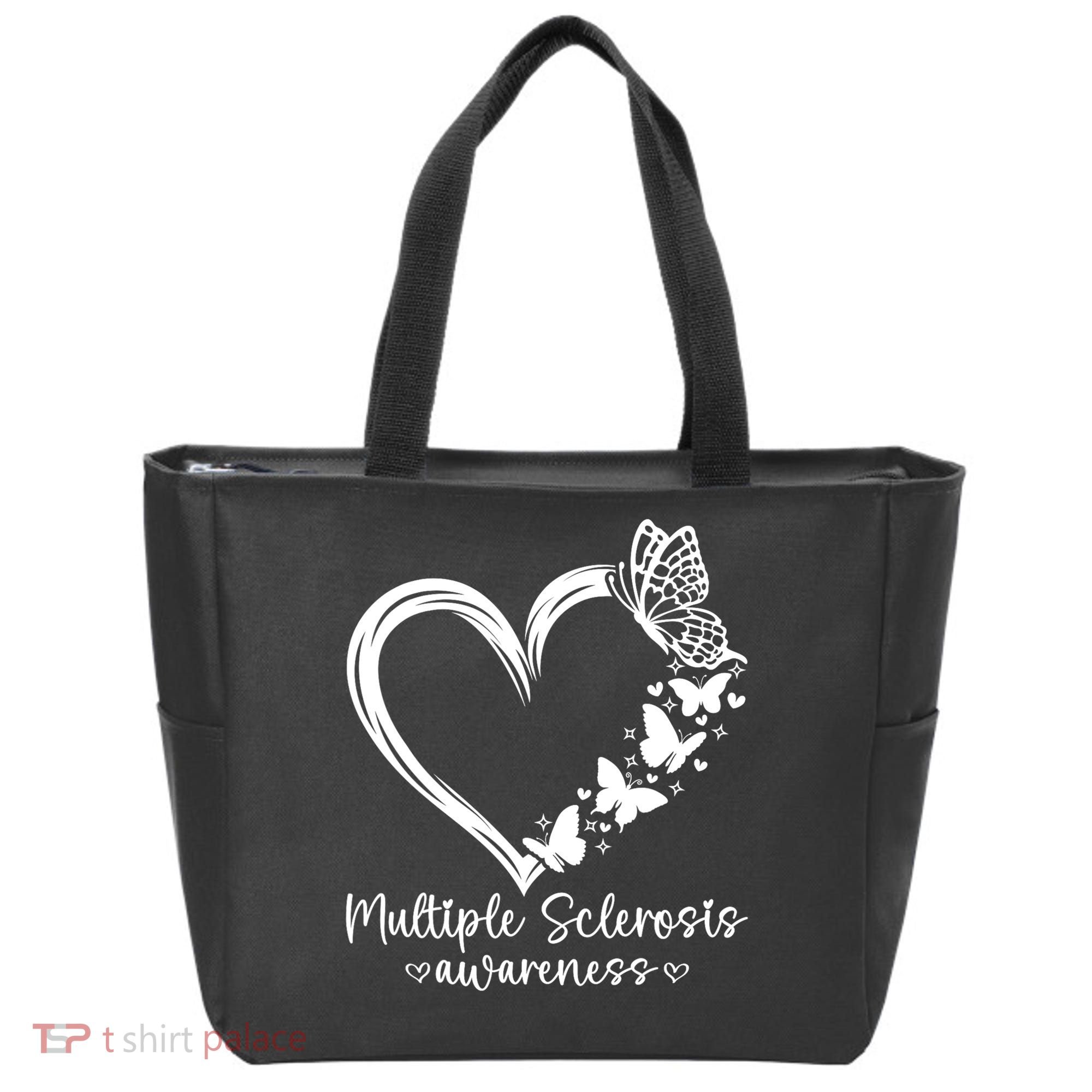 In March We Wear Orange Ribbon MS Warrior Multiple Sclerosis Tote Bag