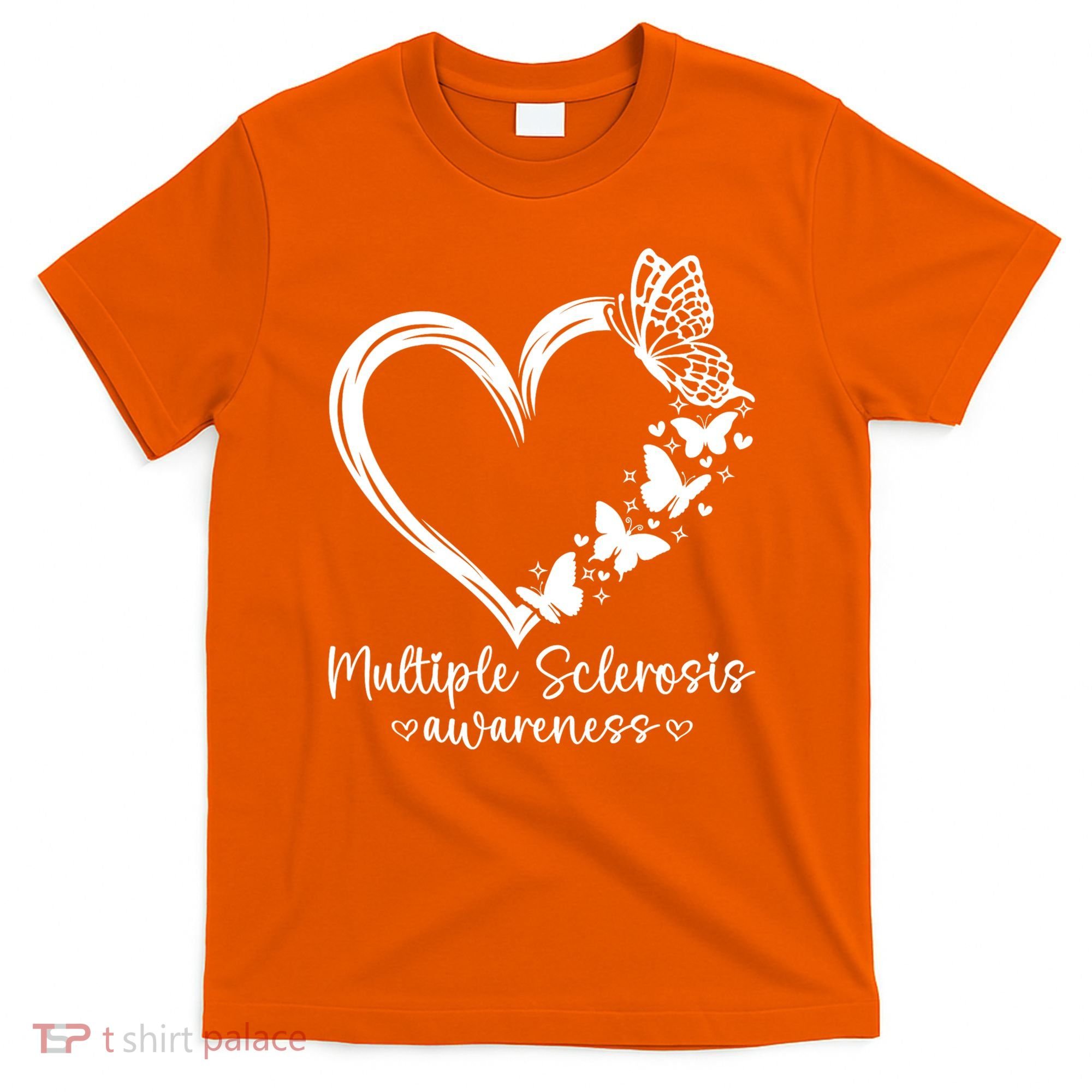 In March We Wear Orange Ribbon MS Warrior Multiple Sclerosis T-Shirt
