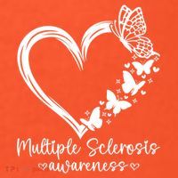 In March We Wear Orange Ribbon MS Warrior Multiple Sclerosis Coaster thumb 2