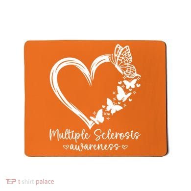 In March We Wear Orange Ribbon MS Warrior Multiple Sclerosis Mousepad