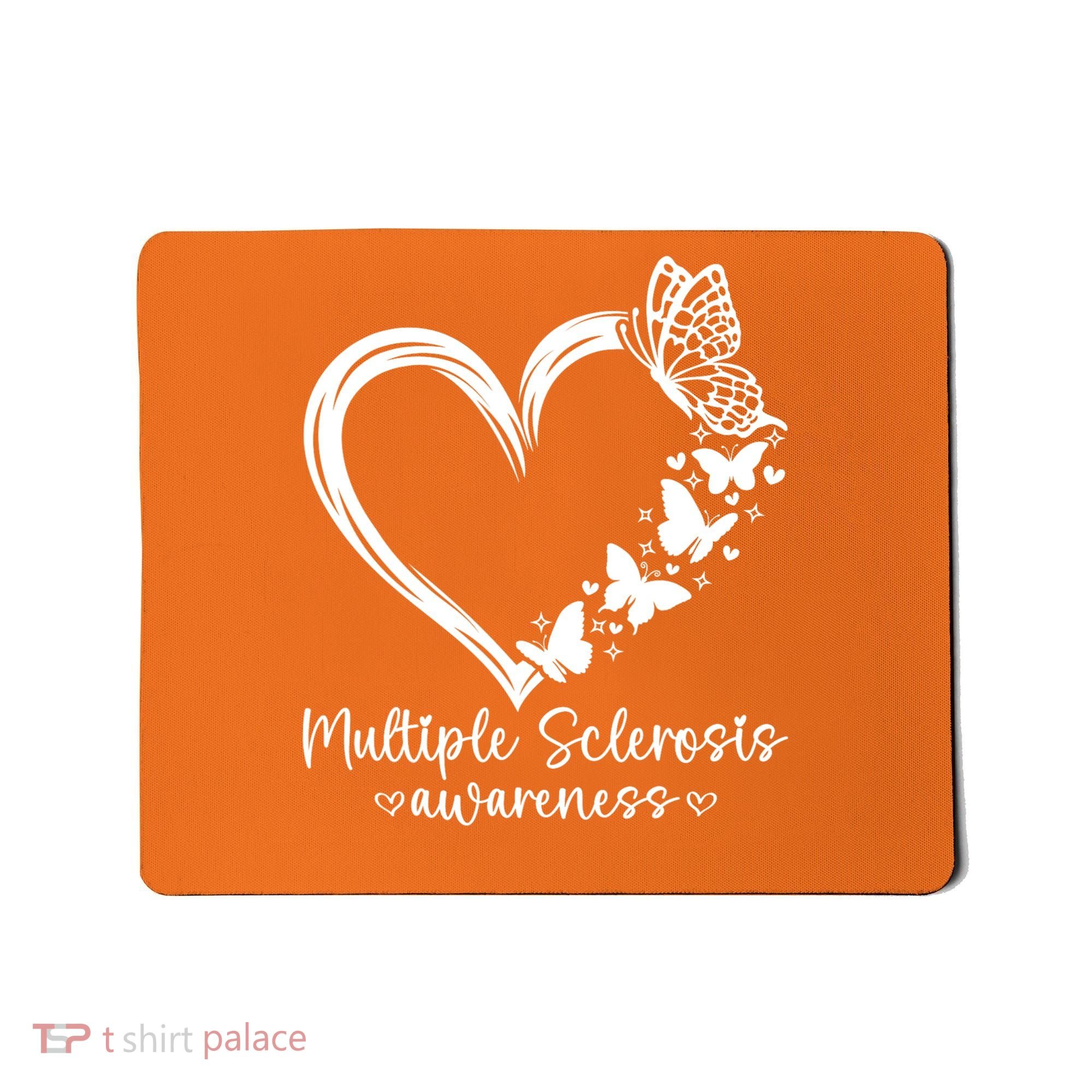 In March We Wear Orange Ribbon MS Warrior Multiple Sclerosis Mousepad