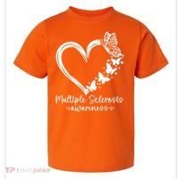 In March We Wear Orange Ribbon MS Warrior Multiple Sclerosis Toddler T-Shirt thumb 0