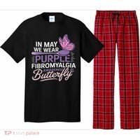 In May We Wear Purple Fibromyalgia Awareness Butterfly Pajama Set thumb 0