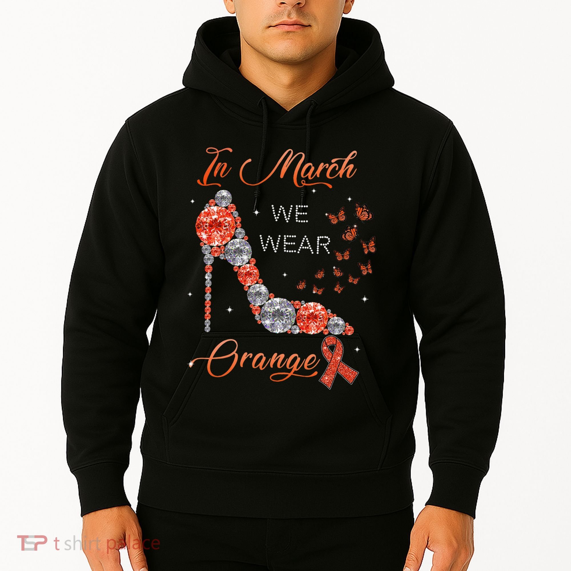 In march we wear orange multiple sclerosis awareness month Hoodie