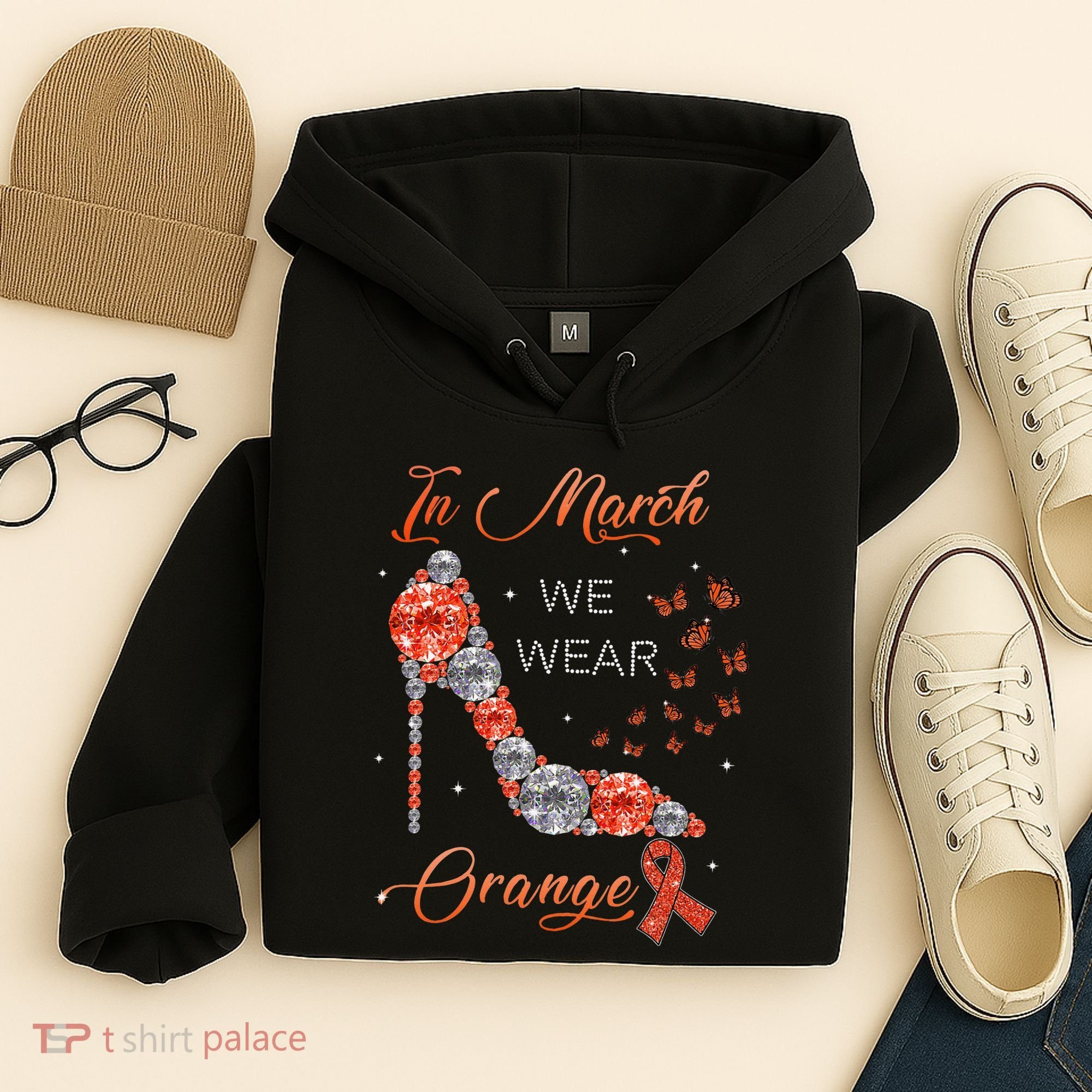 In march we wear orange multiple sclerosis awareness month Hoodie