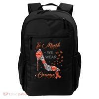 In march we wear orange multiple sclerosis awareness month Backpack thumb 0