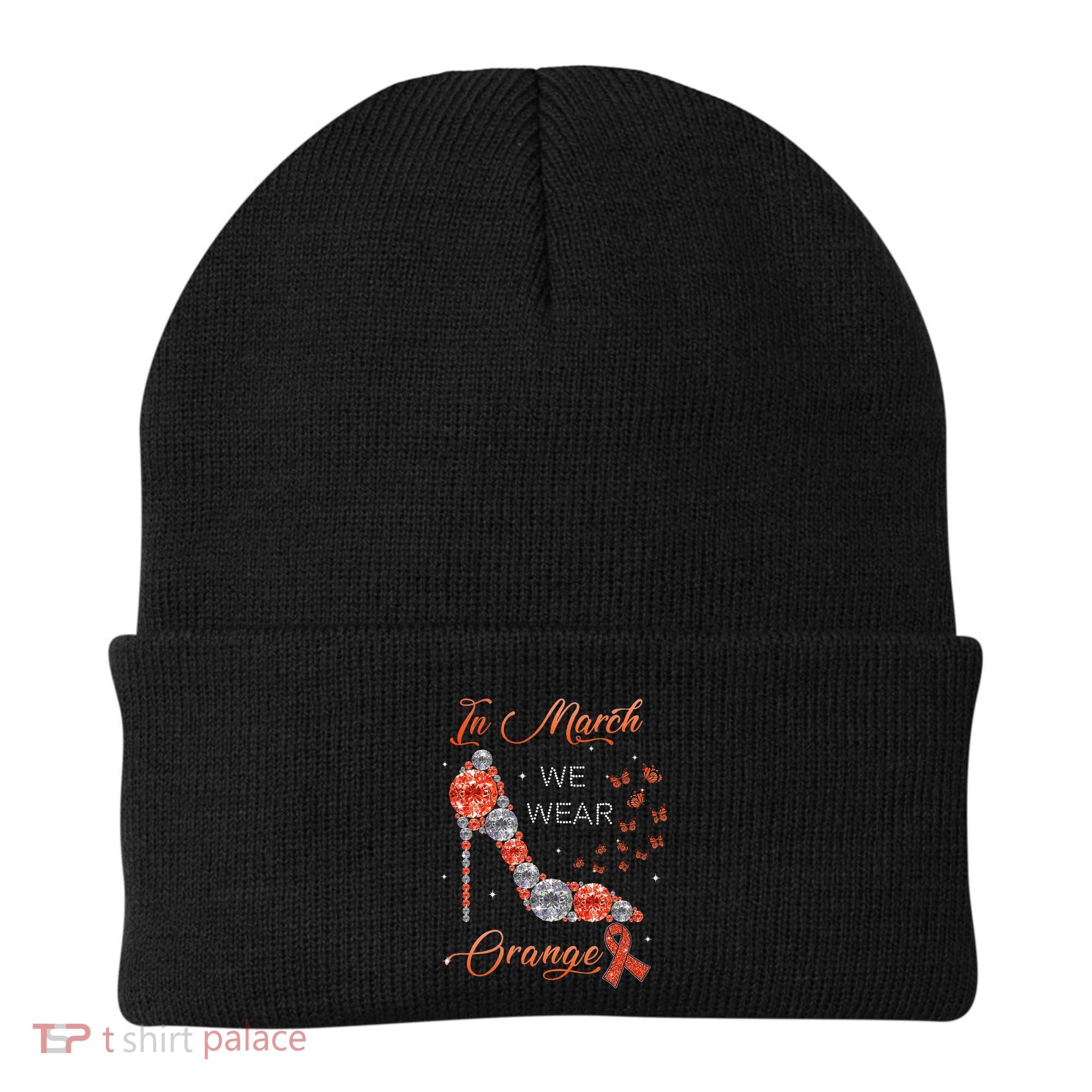 In march we wear orange multiple sclerosis awareness month Beanie