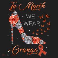 In march we wear orange multiple sclerosis awareness month Beanie thumb 2