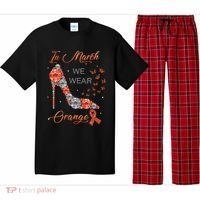 In march we wear orange multiple sclerosis awareness month Pajama Set thumb 0