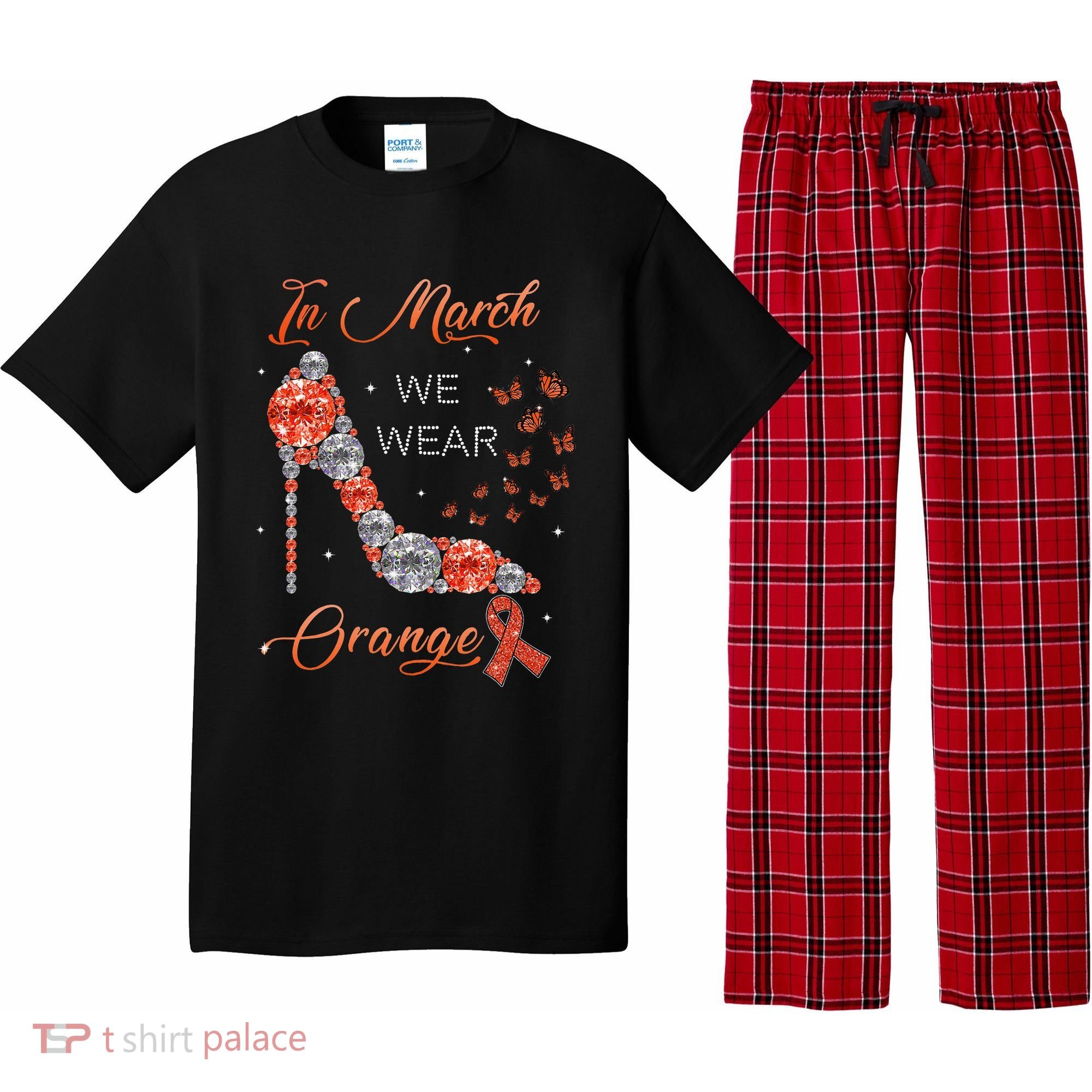 In march we wear orange multiple sclerosis awareness month Pajama Set