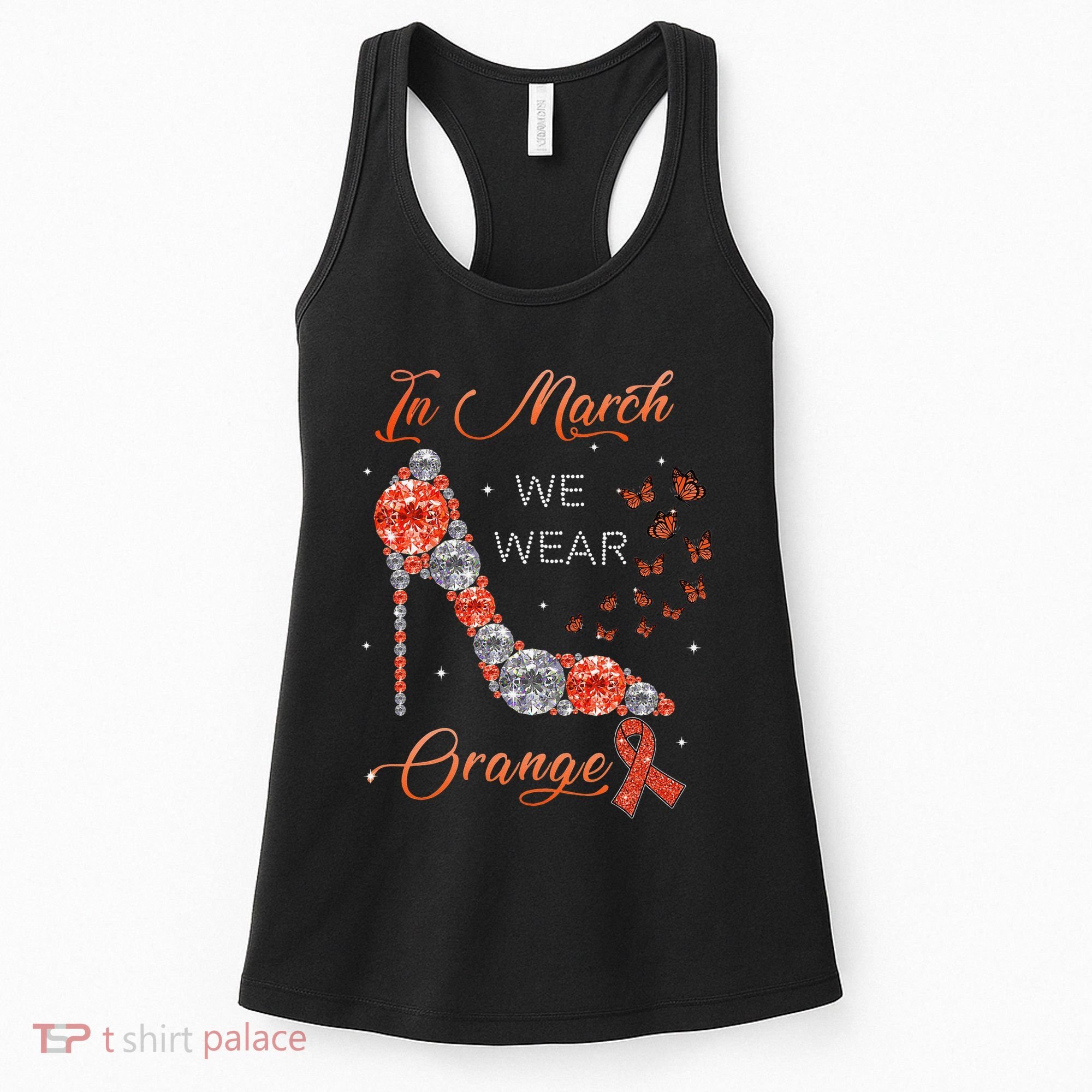 In march we wear orange multiple sclerosis awareness month Women's Tank Top