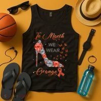 In march we wear orange multiple sclerosis awareness month Tank Top thumb 4