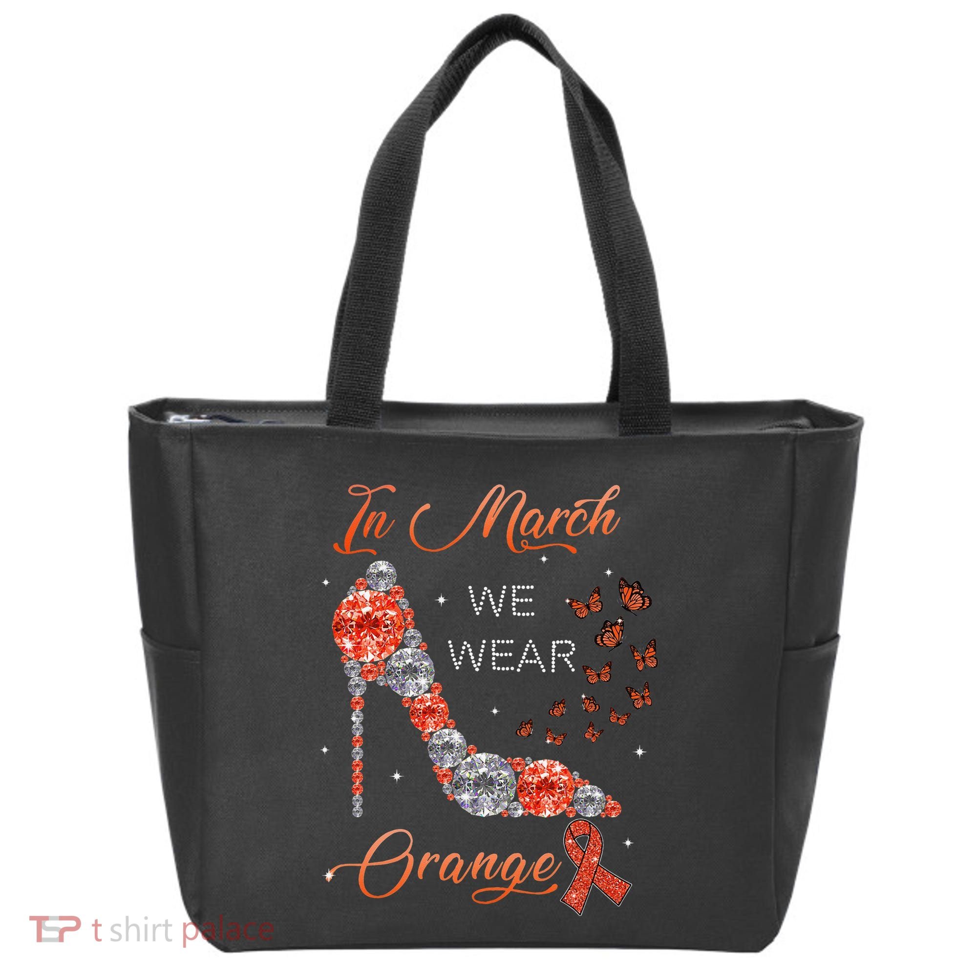 In march we wear orange multiple sclerosis awareness month Tote Bag
