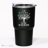 In May We Wear Gray Brain Cancer Awareness Butterfly Tree Tumbler thumb 0