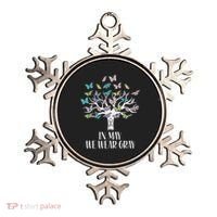 In May We Wear Gray Brain Cancer Awareness Butterfly Tree Ornament thumb 0