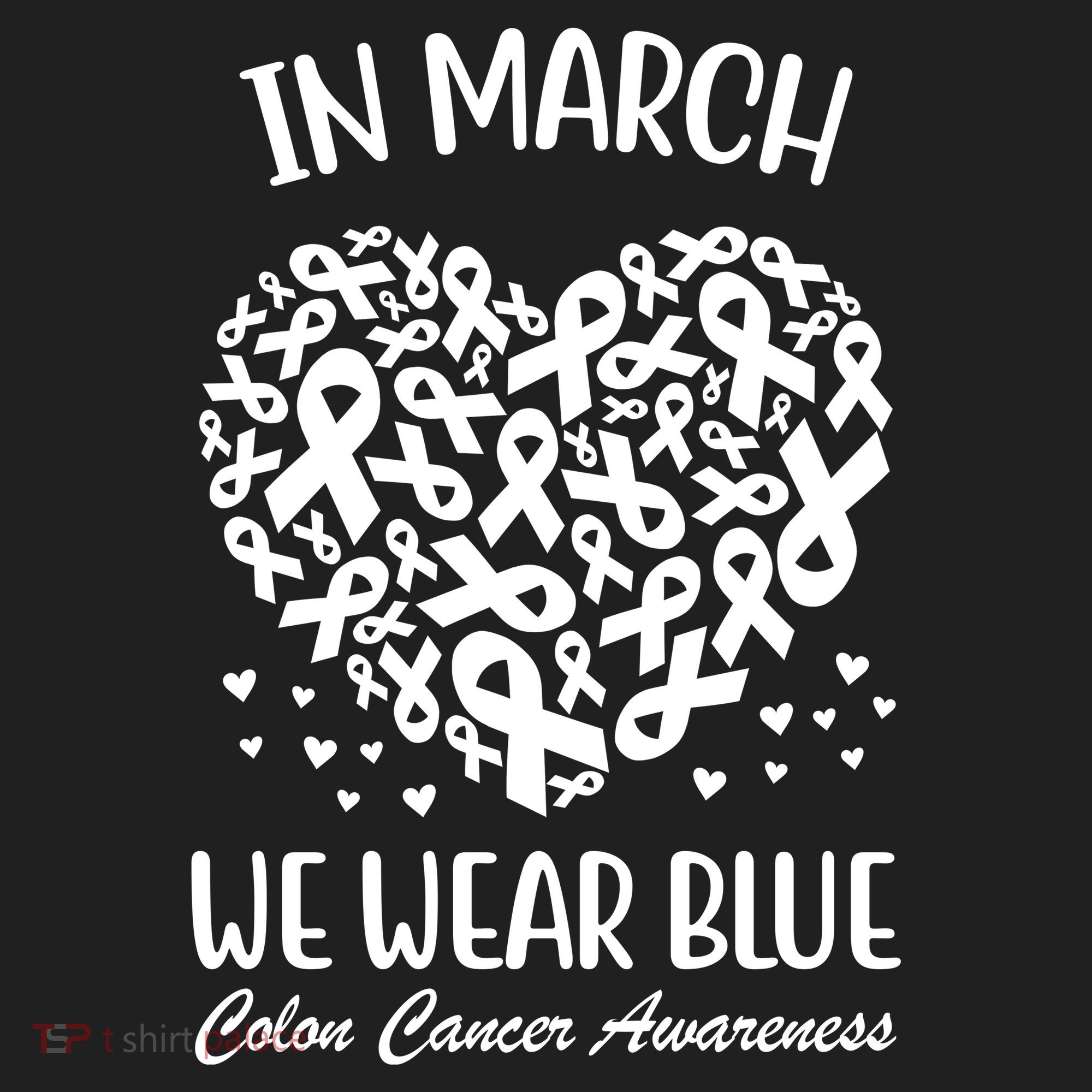 In March We Wear Blue Colon Cancer Awareness Women's Sweatshirt