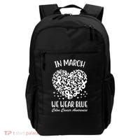 In March We Wear Blue Colon Cancer Awareness Backpack thumb 0
