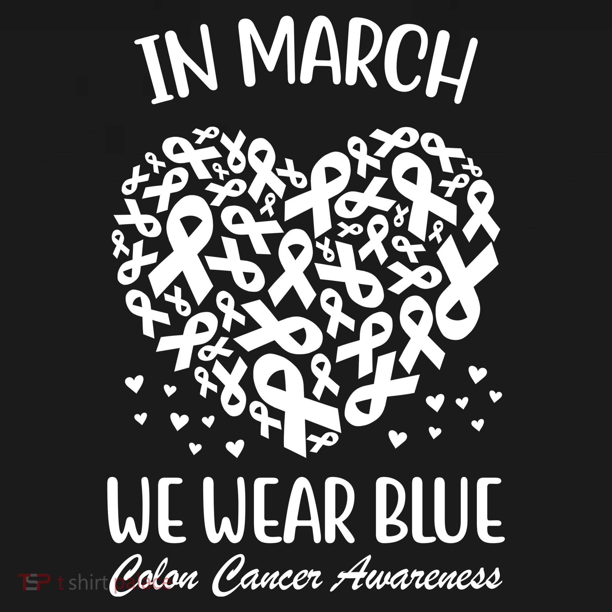 In March We Wear Blue Colon Cancer Awareness Women's Hoodie