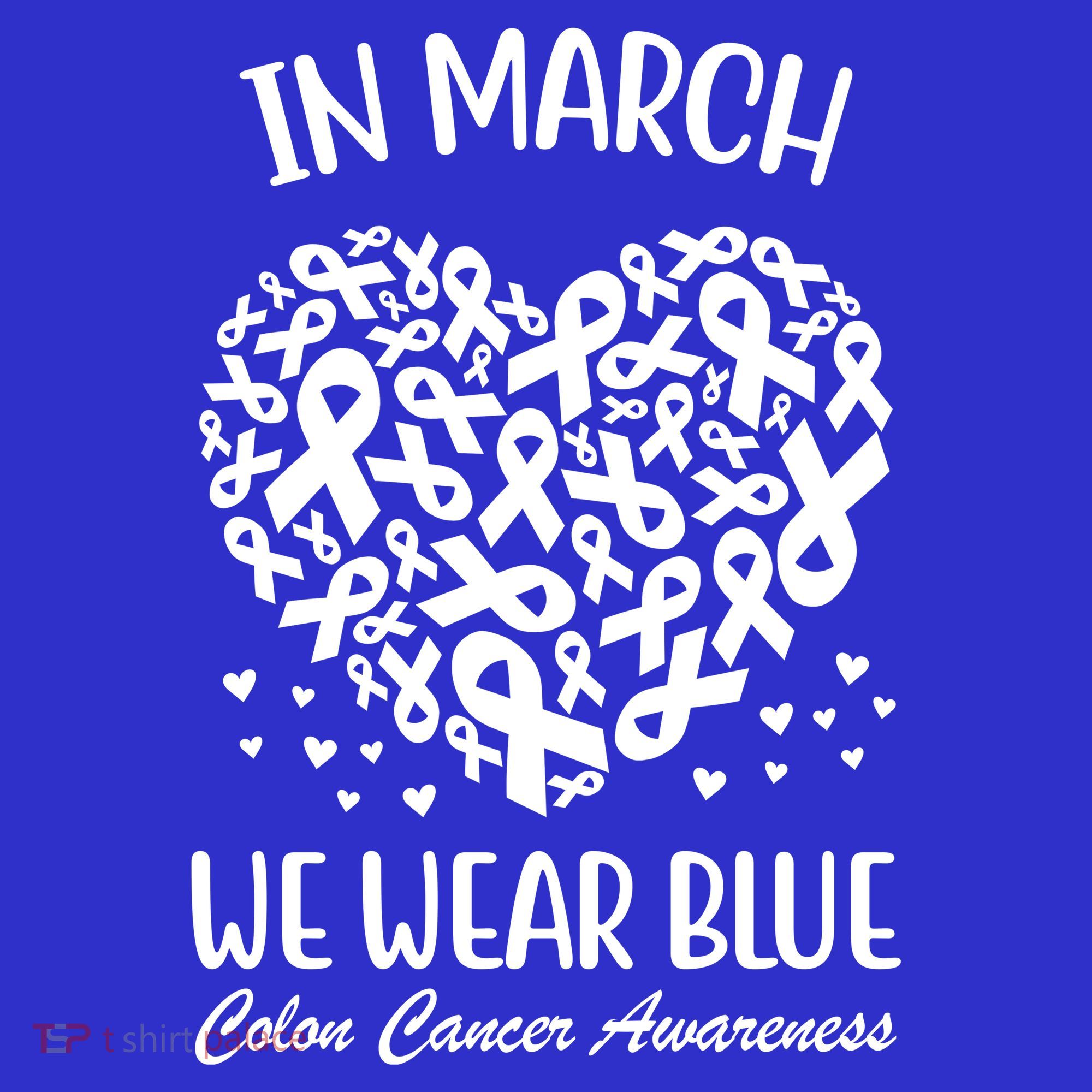 In March We Wear Blue Colon Cancer Awareness Toddler Hoodie
