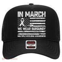 In March We Wear Burgundy Multiple Myeloma Awareness Hat thumb 0