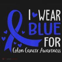 In March We Wear Blue For Colon Cancer Awareness Sweatshirt thumb 3