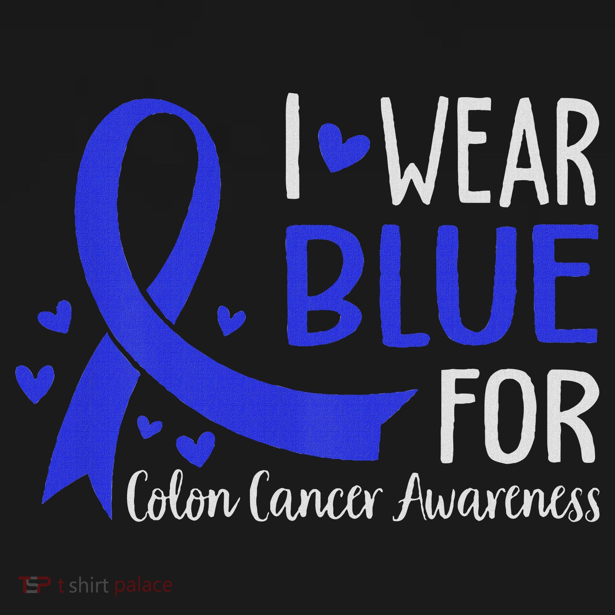 In March We Wear Blue For Colon Cancer Awareness Women's Hoodie