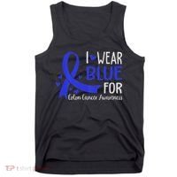 In March We Wear Blue For Colon Cancer Awareness Tank Top thumb 0