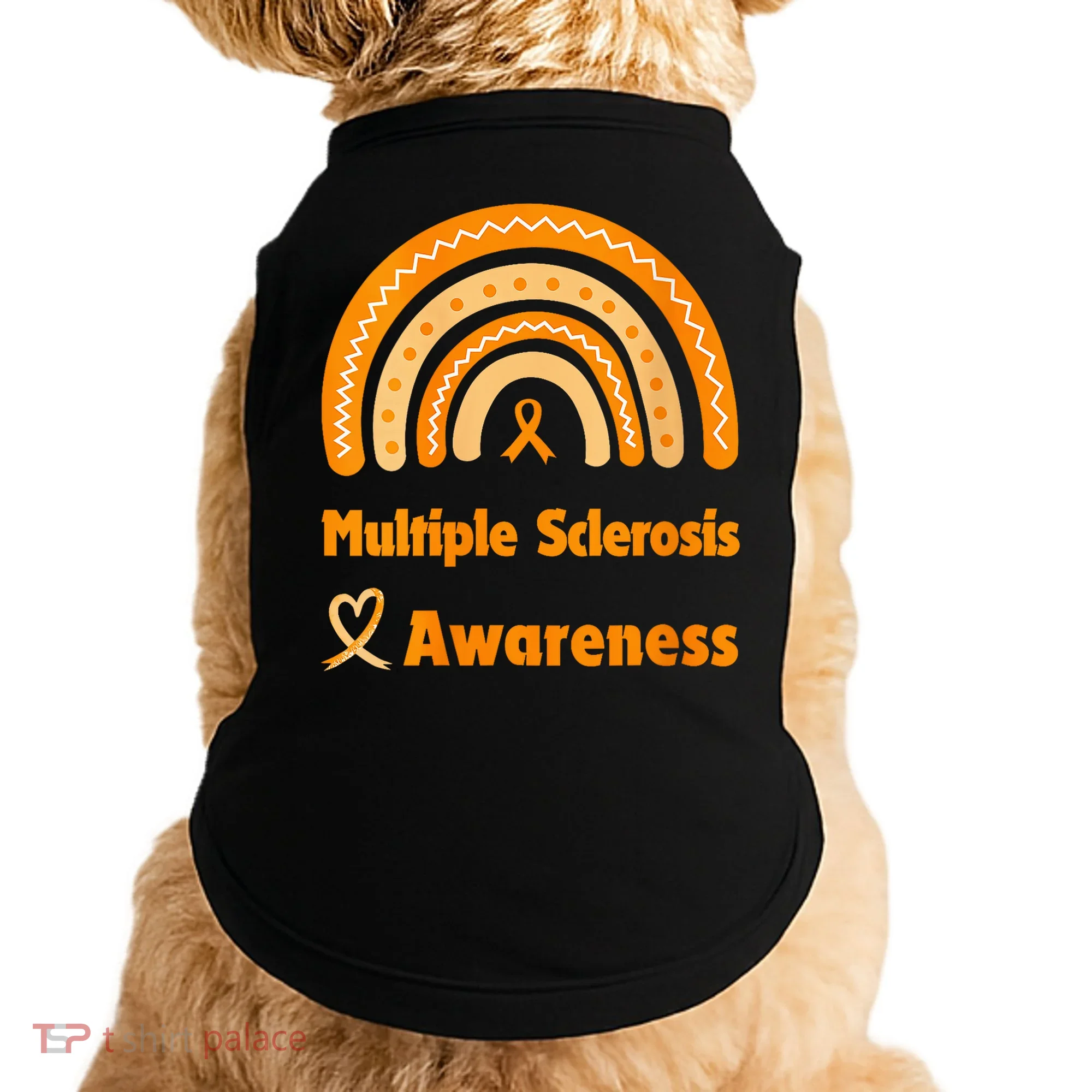 In March We Wear Orange Multiple Sclerosis Awarenes Doggie Tank