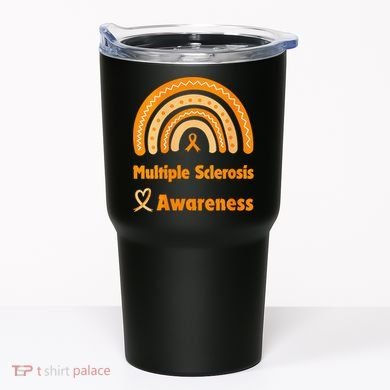 In March We Wear Orange Multiple Sclerosis Awarenes Tumbler