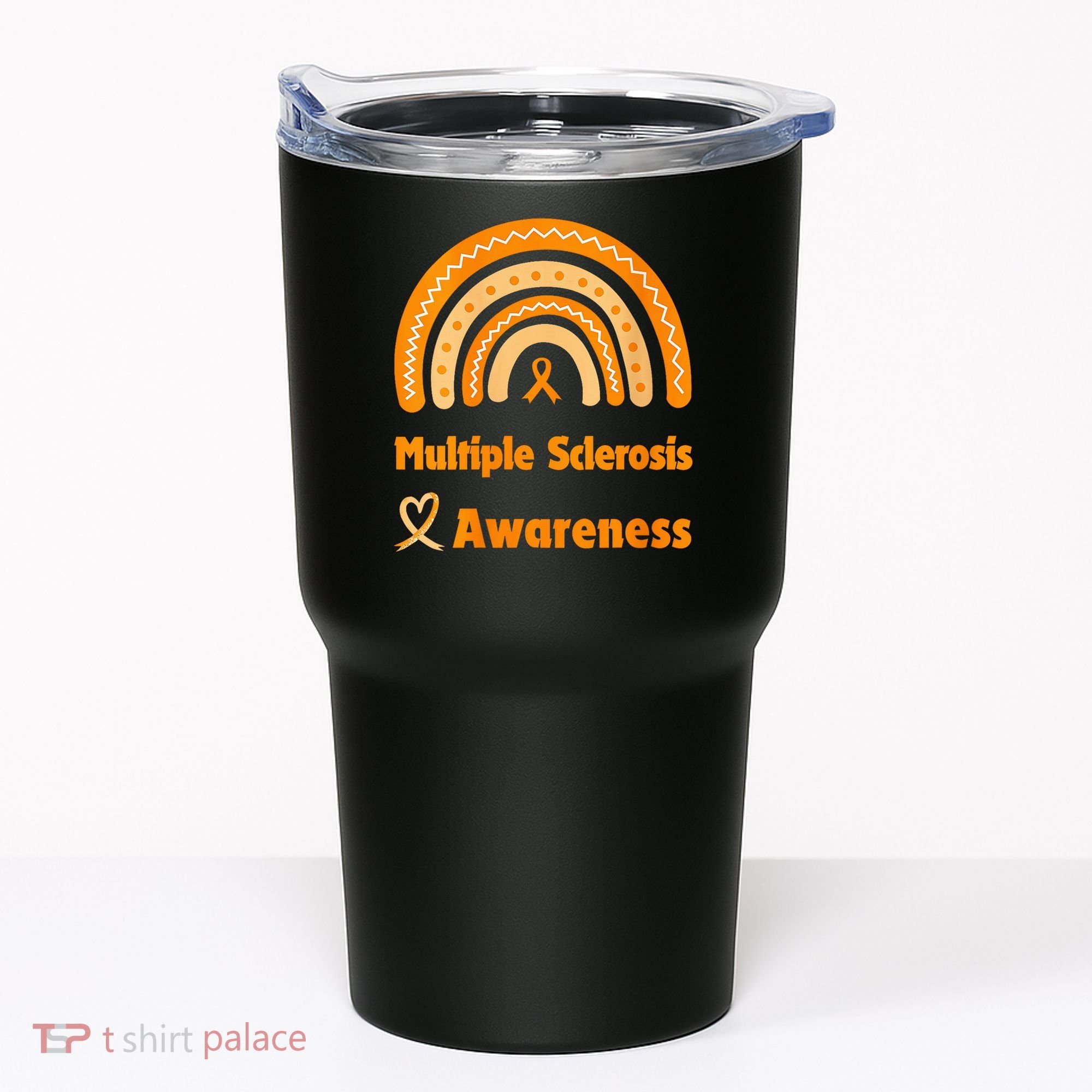 In March We Wear Orange Multiple Sclerosis Awarenes Tumbler