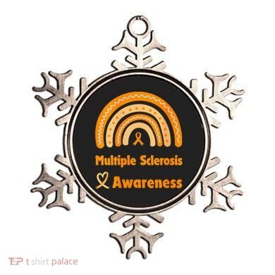 In March We Wear Orange Multiple Sclerosis Awarenes Ornament