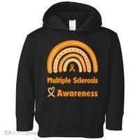In March We Wear Orange Multiple Sclerosis Awarenes Toddler Hoodie thumb 0