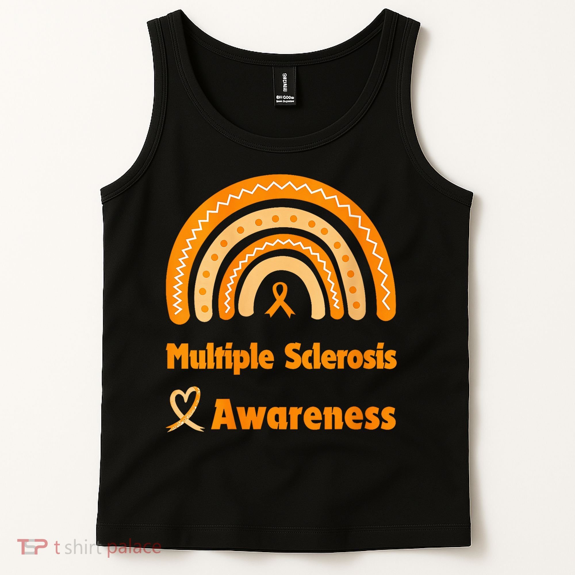 In March We Wear Orange Multiple Sclerosis Awarenes Tank Top
