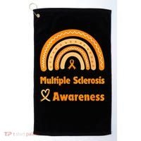 In March We Wear Orange Multiple Sclerosis Awarenes Golf Towel thumb 0