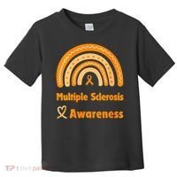 In March We Wear Orange Multiple Sclerosis Awarenes Toddler T-Shirt thumb 0