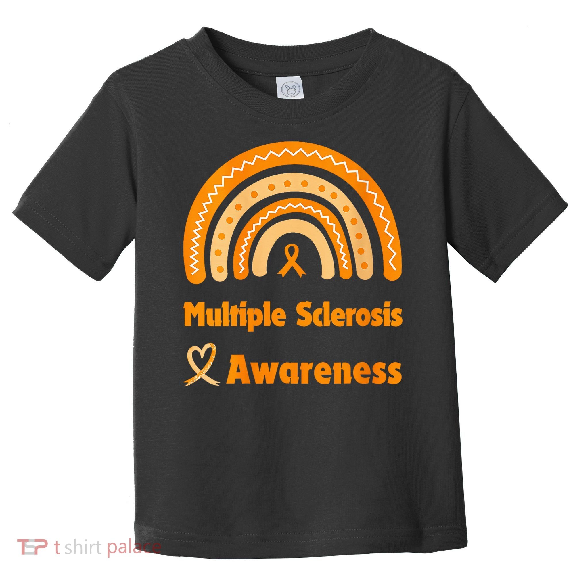 In March We Wear Orange Multiple Sclerosis Awarenes Toddler T-Shirt