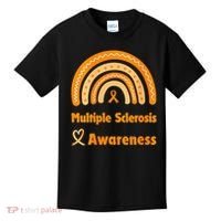 In March We Wear Orange Multiple Sclerosis Awarenes Kids T-Shirt thumb 0
