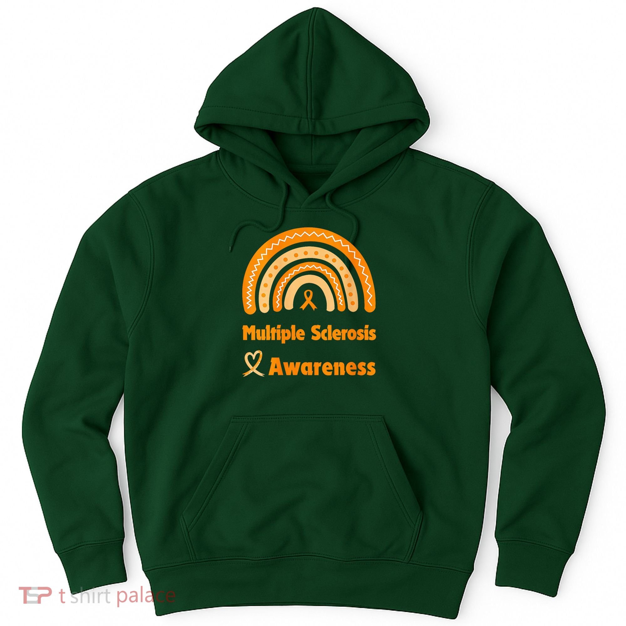 In March We Wear Orange Multiple Sclerosis Awarenes Hoodie