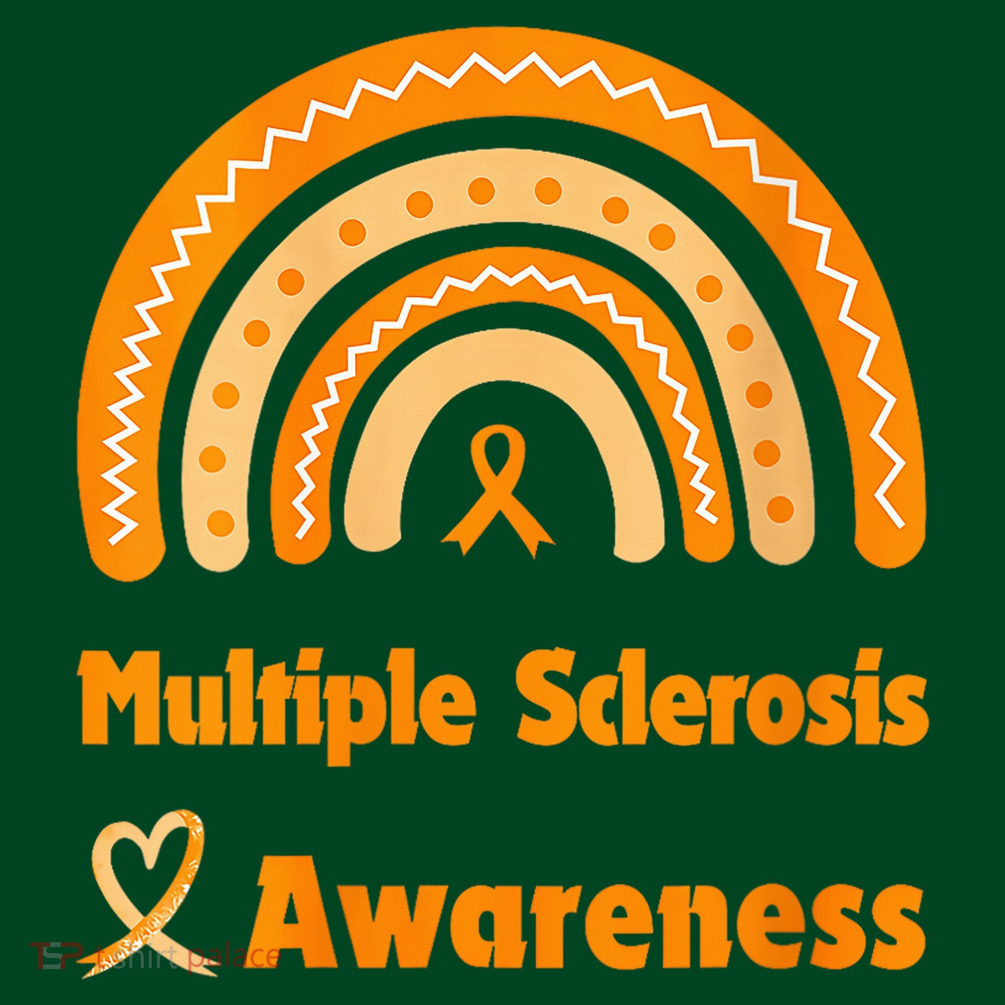 In March We Wear Orange Multiple Sclerosis Awarenes Apron