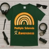 In March We Wear Orange Multiple Sclerosis Awarenes T-Shirt thumb 5