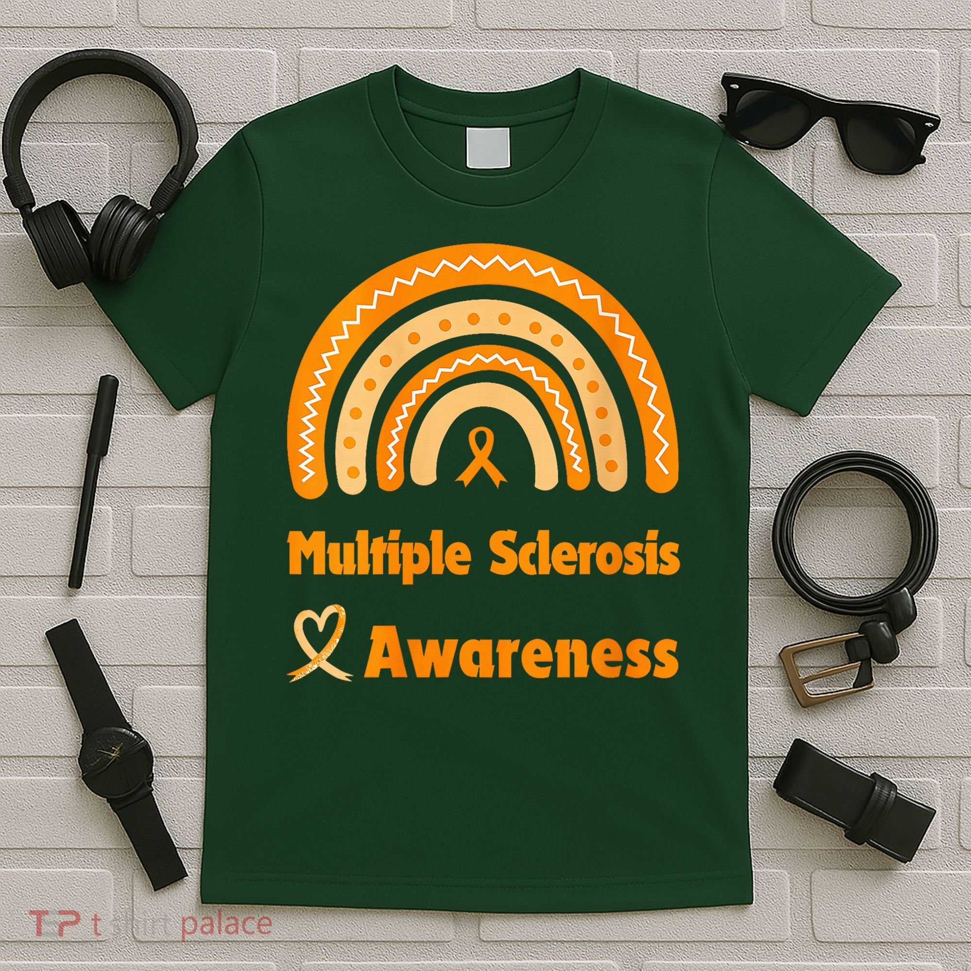 In March We Wear Orange Multiple Sclerosis Awarenes T-Shirt