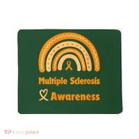 In March We Wear Orange Multiple Sclerosis Awarenes Mousepad thumb 0