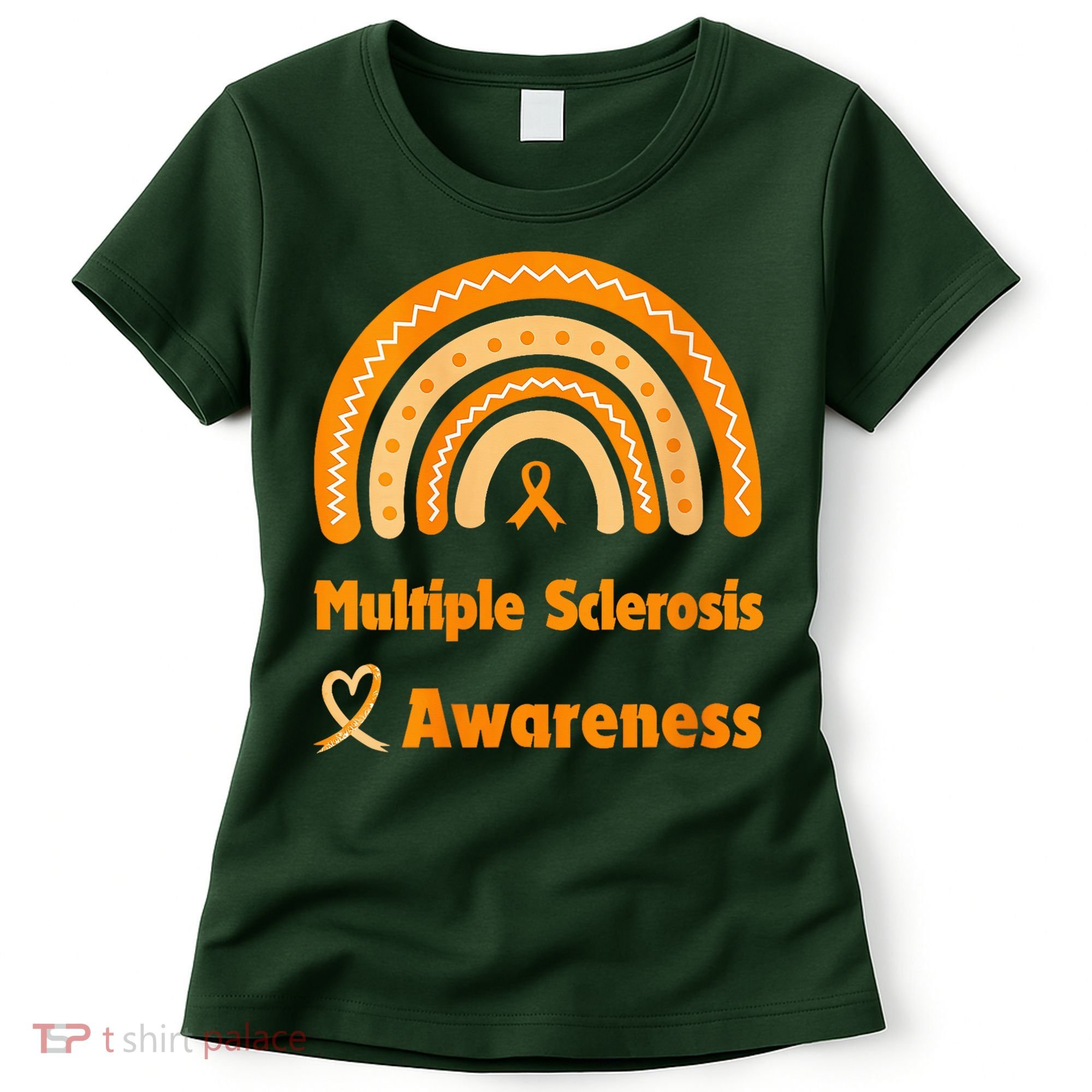 In March We Wear Orange Multiple Sclerosis Awarenes Women's T-Shirt