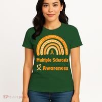 In March We Wear Orange Multiple Sclerosis Awarenes Women's T-Shirt thumb 4