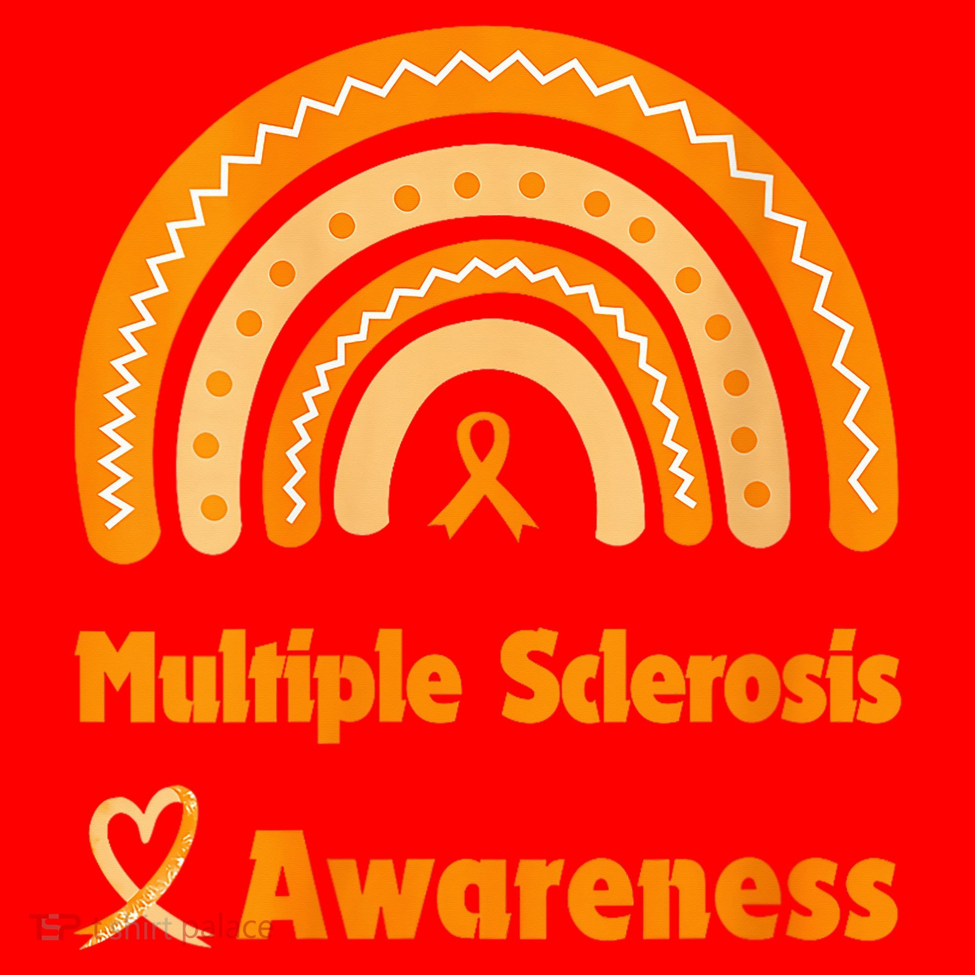 In March We Wear Orange Multiple Sclerosis Awarenes Santa Hat