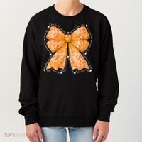 In March We Wear Orange Ribbon Multiple Sclerosis Awareness Women's Sweatshirt thumb 0