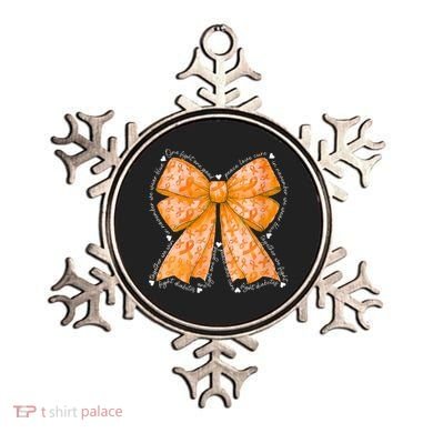 In March We Wear Orange Ribbon Multiple Sclerosis Awareness Ornament
