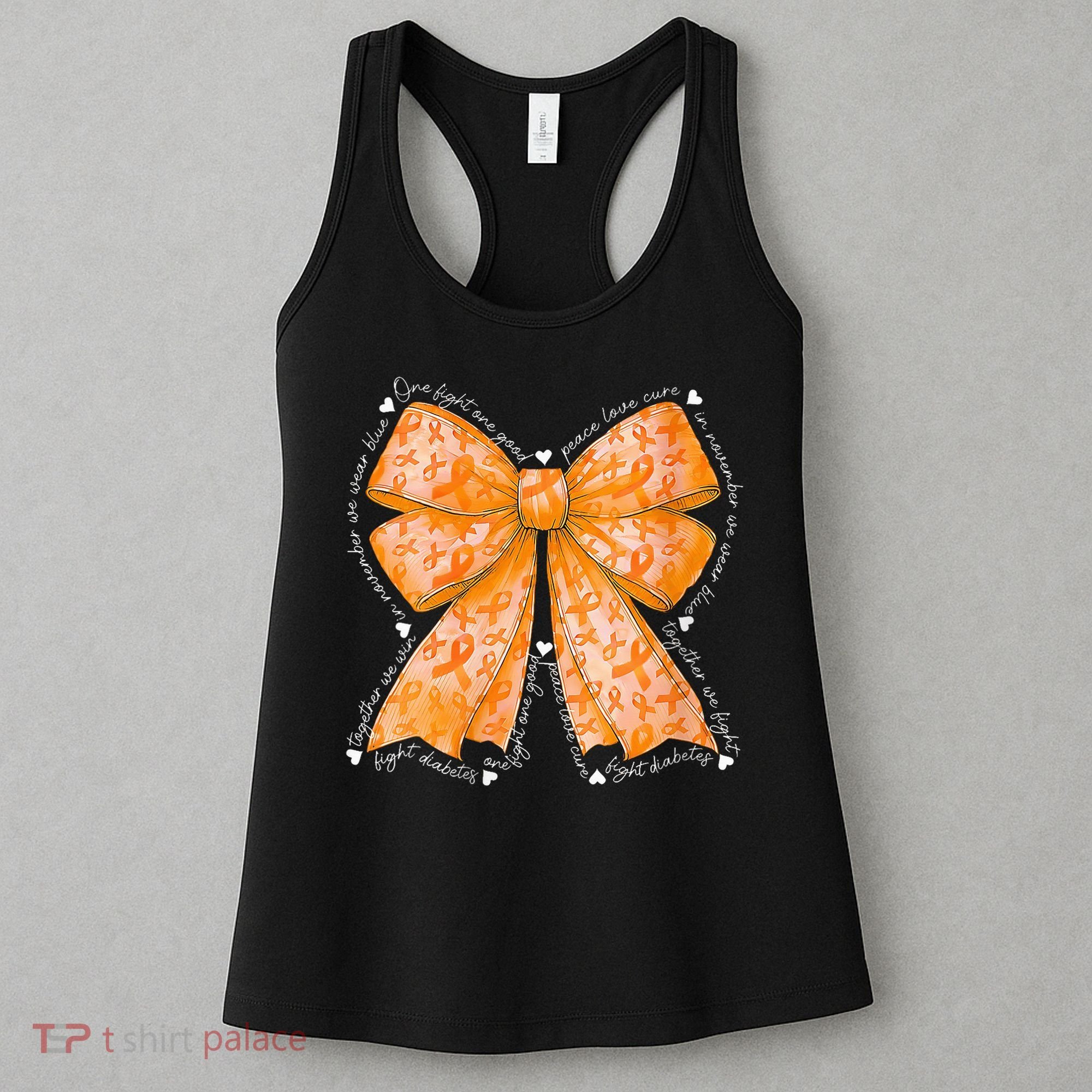 In March We Wear Orange Ribbon Multiple Sclerosis Awareness Women's Tank Top